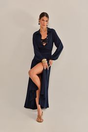 VESTIDO FRANKFURT MARINHO