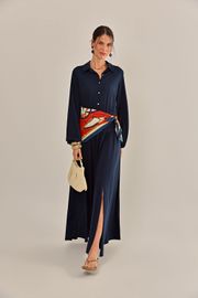 VESTIDO FRANKFURT MARINHO