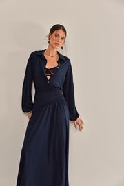 VESTIDO FRANKFURT MARINHO