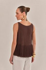 BLUSA JULIANA CREPE PLISSADO