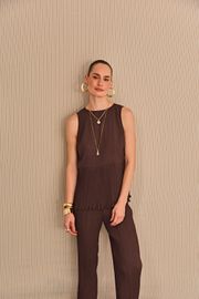 BLUSA JULIANA CREPE PLISSADO