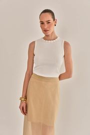 BLUSA JOSEPHINE MALHA CANELADA