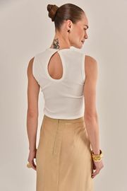 BLUSA JOSEPHINE MALHA CANELADA
