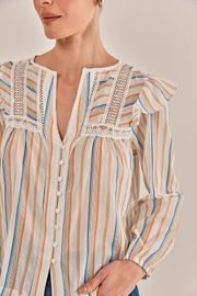 BLUSA JOANE CAMBRAIA DE ALGODÃO