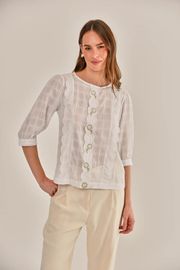 BLUSA CAIRO ALGODÃO BORDADO