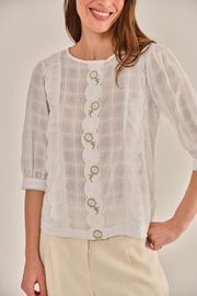 BLUSA CAIRO ALGODÃO BORDADO