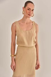 BLUSA JORDANA CAMBRAIA EM LIOCEL