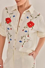 CAMISA YOLANDA COM BORDADO