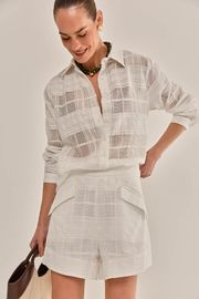 CAMISA FLORA DEVORÊ EM VISCOSE