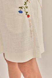 SHORTS ILDA CAMBRAIA DE LINHO