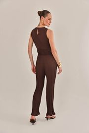 CALÇA ITAMARA CREPE PLISSADO