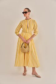 VESTIDO GARDÊNIA TRICOLINE