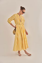 VESTIDO GARDÊNIA TRICOLINE