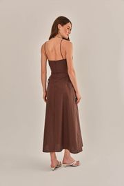 VESTIDO JOYFUL MARROM