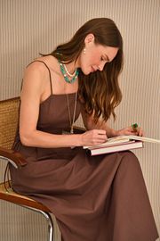 VESTIDO JOYFUL MARROM