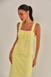 BLUSA MALIBU AMARELO CLARO