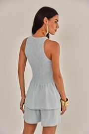 BLUSA LUCKY AZUL CLARO