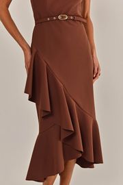 VESTIDO LONDRES MARROM