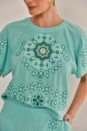 BLUSA MARTINI TURQUESA