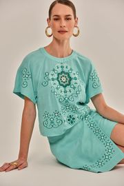BLUSA MARTINI TURQUESA