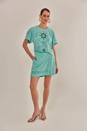 SHORTS SAIA MARY TURQUESA