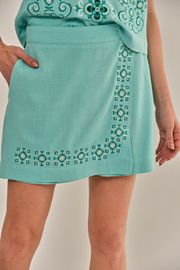 SHORTS SAIA MARY TURQUESA