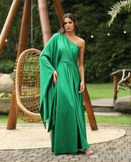 Vestido Longo Verde Esmeralda Roma