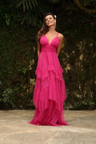 Vestido Longo Pink San Martin  