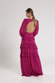 Vestido Longo Fúcsia Trancoso