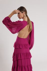 Vestido Longo Fúcsia Trancoso