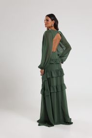 Vestido Longo Verde Oliva Trancoso