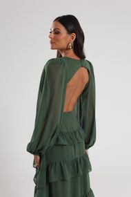Vestido Longo Verde Oliva Trancoso