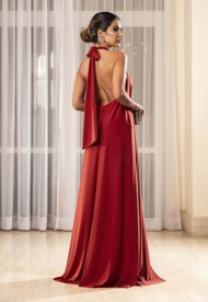 Vestido Longo Vermelho Noronha