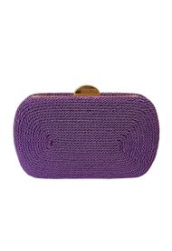 Clutch Oval Corda Roxa