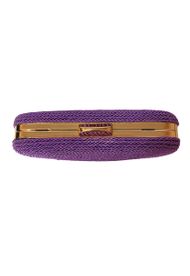 Clutch Oval Corda Roxa