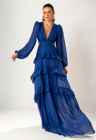 Vestido Longo Azul Bic Trancoso