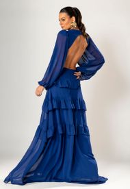 Vestido Longo Azul Bic Trancoso