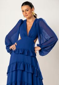 Vestido Longo Azul Bic Trancoso