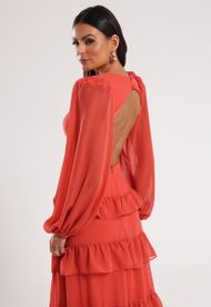 Vestido Longo Terracota Trancoso