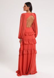 Vestido Longo Terracota Trancoso