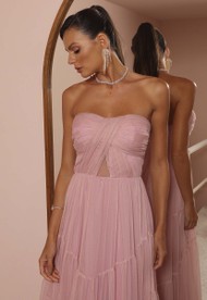 Vestido Longo Rosé Las Vegas 