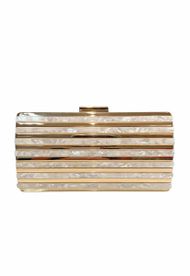 Clutch Perolada Branca