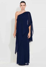 Vestido Longo Azul Marinho Catalunha 