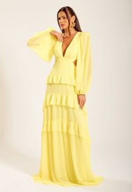 Vestido Longo Amarelo Trancoso