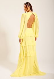Vestido Longo Amarelo Trancoso