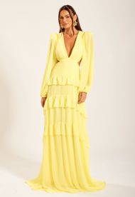 Vestido Longo Amarelo Trancoso