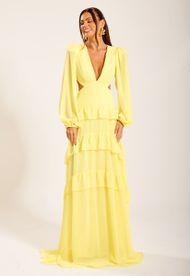 Vestido Longo Amarelo Trancoso
