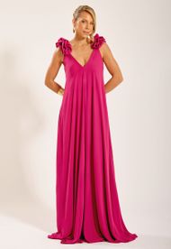 Vestido Longo Fúcsia Sancho