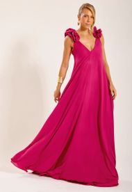 Vestido Longo Fúcsia Sancho
