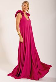 Vestido Longo Fúcsia Sancho